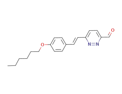 6-[2-(4-hexyloxyphenyl)vinyl]pyridazine-3-carbaldehyde