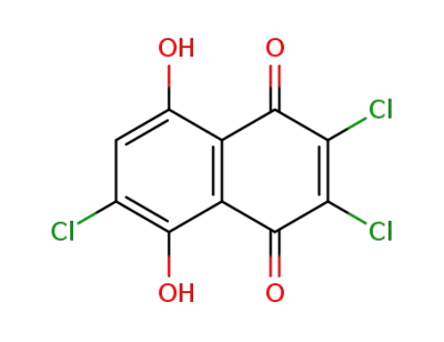 5,8-dihydroxy-2,3,6-trichloro-1,4-naphthoquinone